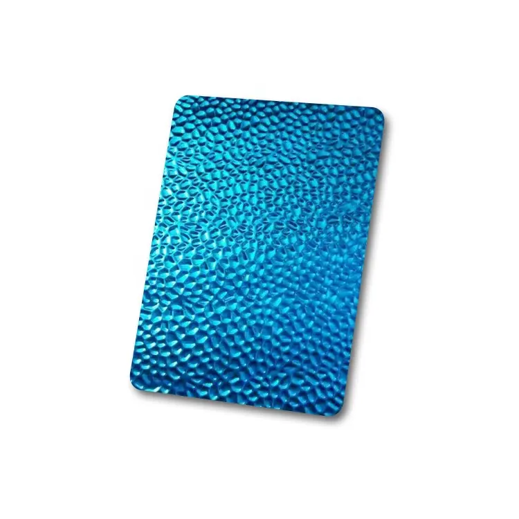 Professional Decoration Stainless Steel Sheet Colorful Hammered Stamped Stainless Steel Decorative Sheet