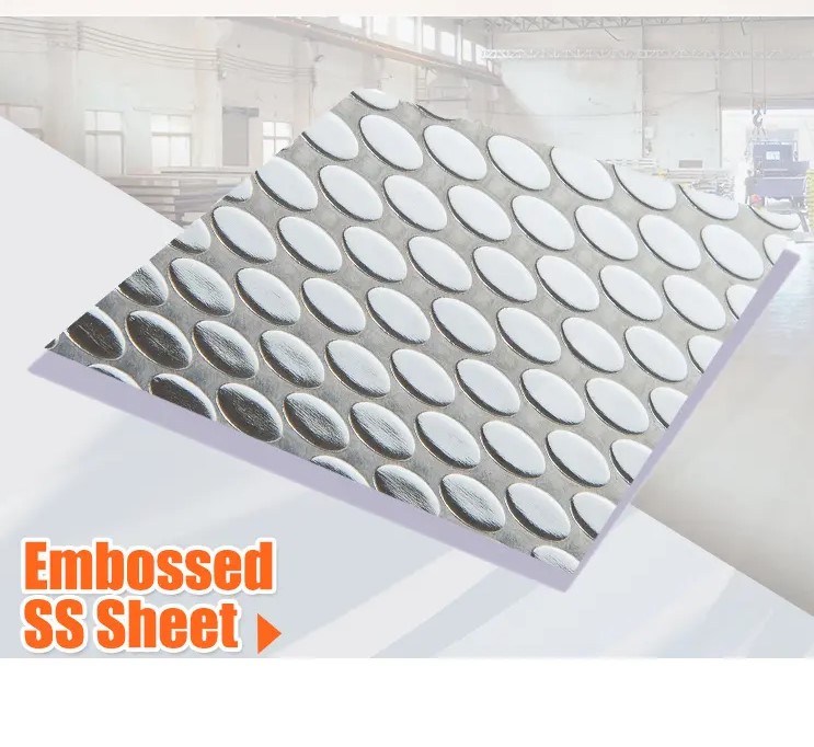 Tear Drop Embossed Stamped Stainless Steel Sheet